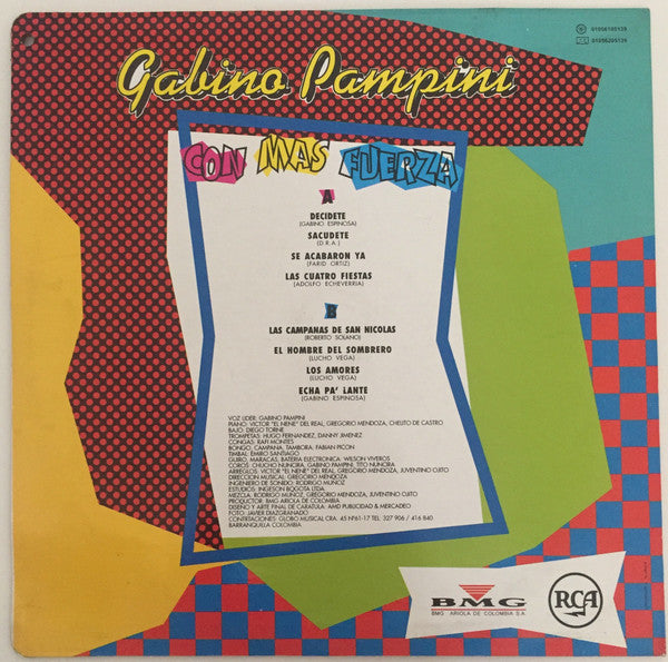 Gabino Pampini : Con Más Fuerza (LP, Album)