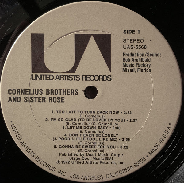 Cornelius Brothers And Sister Rose* : Cornelius Brothers And Sister Rose (LP, Album, Ter)