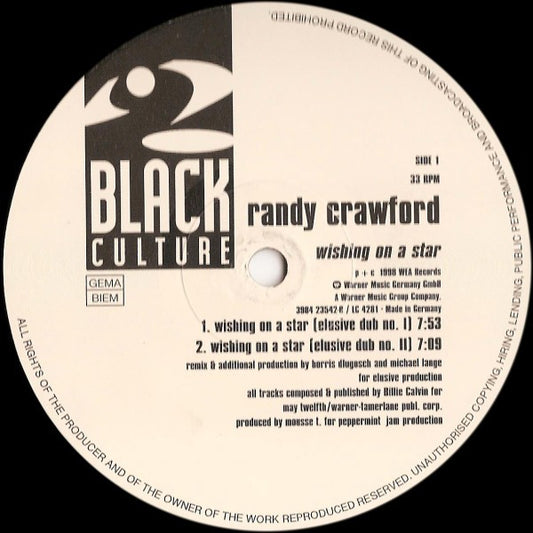 Randy Crawford : Wishing On A Star (Remixes) (12")