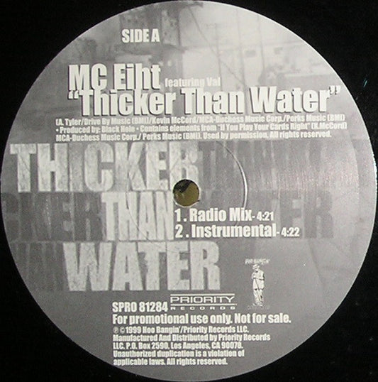 MC Eiht : Thicker Than Water (12", Promo)
