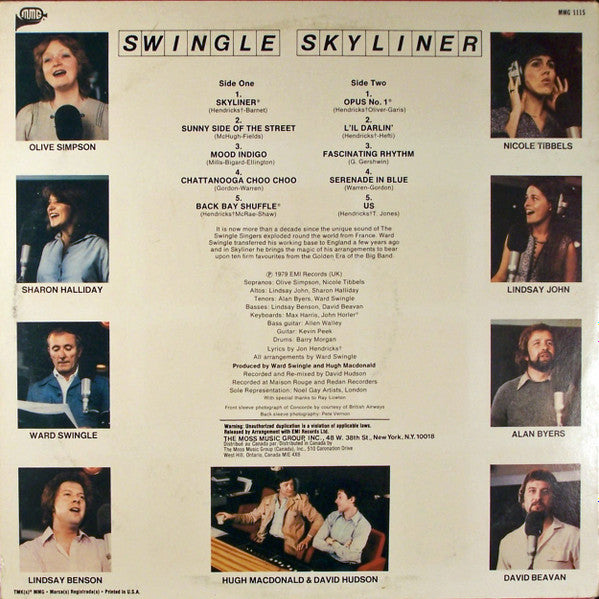 The New Swingle Singers : Swingle Skyliner (LP, Album)