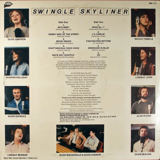 The New Swingle Singers - Swingle Skyliner vinyl record, LP (Near Mint (NM or M-)) | Lulo Records