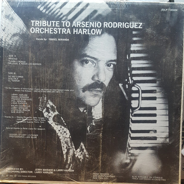 Orchestra Harlow : Tribute To Arsenio Rodriguez (LP, Album)