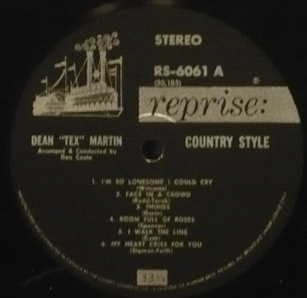 Dean Martin : Country Style (LP, Album)
