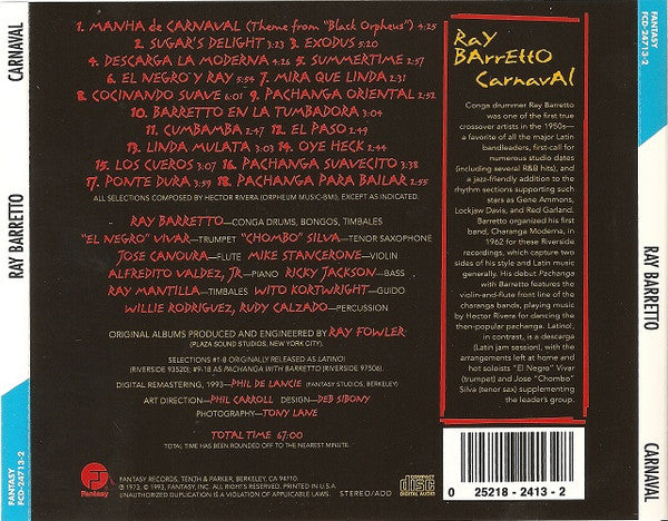 Ray Barretto : Carnaval (CD, Comp)