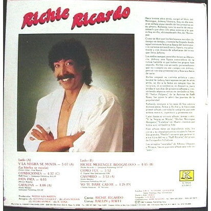 Richie Ricardo : El Natural (LP, Album)