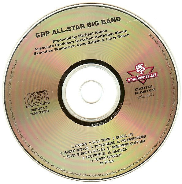 GRP All-Star Big Band : GRP All-Star Big Band (CD, Album)