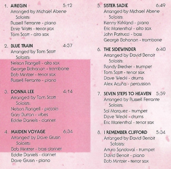 GRP All-Star Big Band : GRP All-Star Big Band (CD, Album)