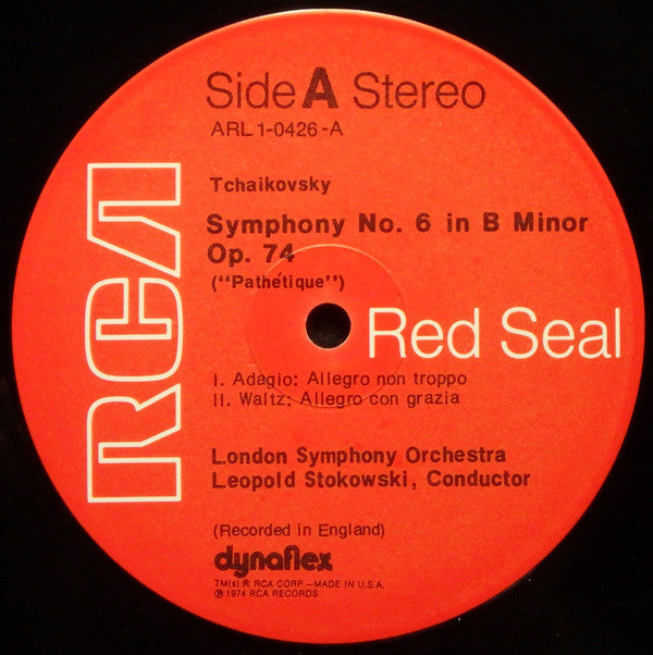 Pyotr Ilyich Tchaikovsky, Leopold Stokowski, London Symphony Orchestra : Symphony No. 6 ["Pathetique"] (LP)
