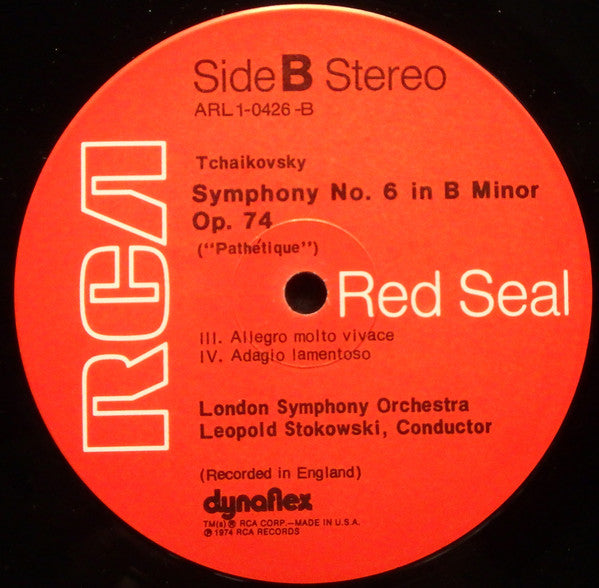 Pyotr Ilyich Tchaikovsky, Leopold Stokowski, London Symphony Orchestra : Symphony No. 6 ["Pathetique"] (LP)