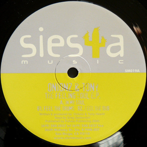 Onionz & Tony : The Feeling Soul E.P. (12", EP)