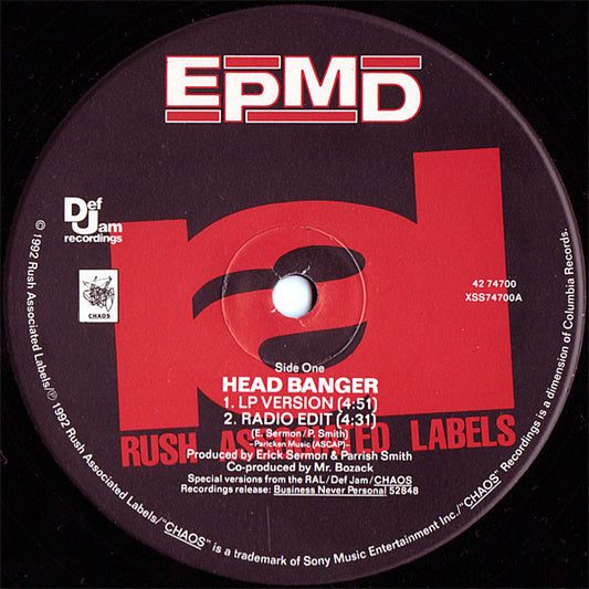 EPMD - Head Banger vinyl record, 12" (Mint (M)) | Lulo Records