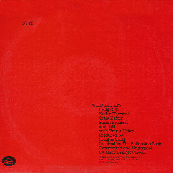 Do It! (2) : Overworked And Underpaid (12", Single)