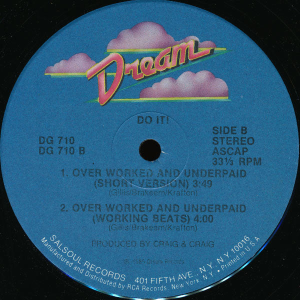 Do It! (2) : Overworked And Underpaid (12", Single)