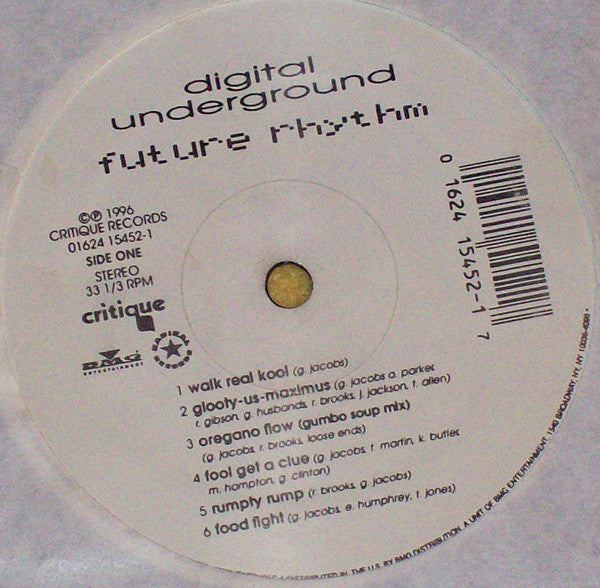 Digital Underground : Future Rhythm (LP, Album)