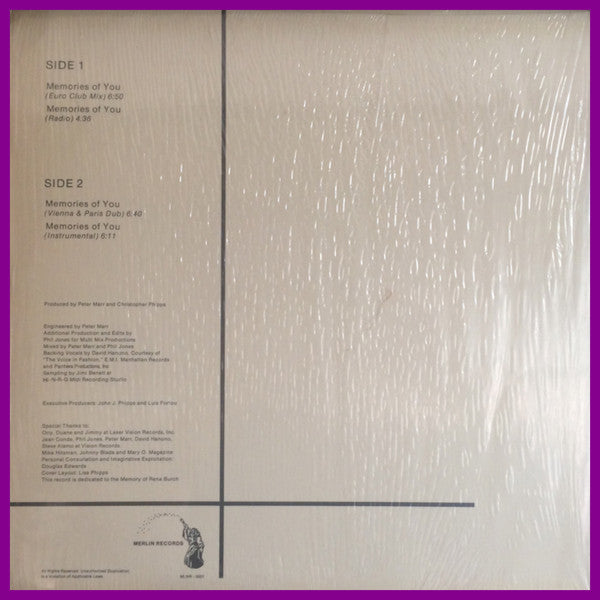 London Exchange : Memories Of You (12")
