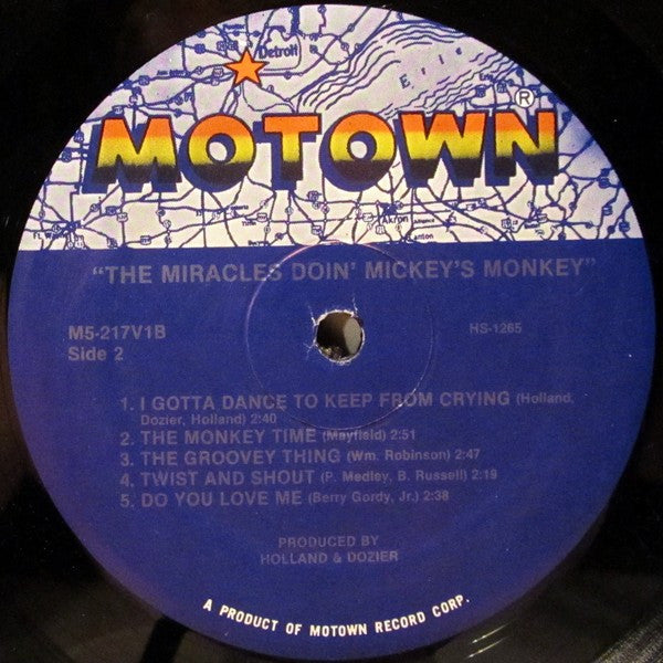 The Miracles : Doin' Mickey's Monkey (LP, Album, RE)