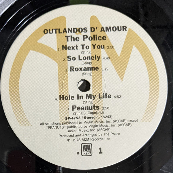 The Police : Outlandos D'Amour (LP, Album, Gre)