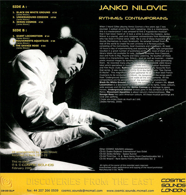 Janko Nilovic : Rythmes Contemporains (LP, RE)