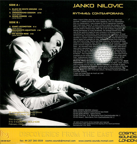 Janko Nilovic : Rythmes Contemporains (LP, RE)