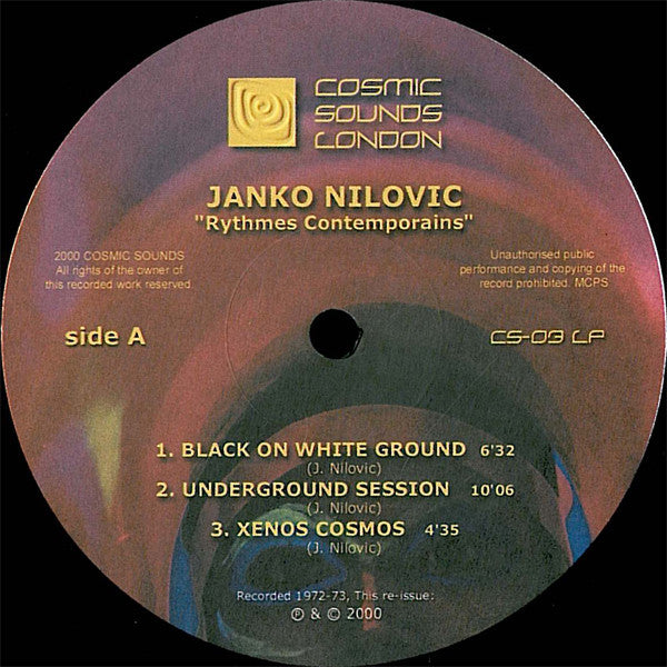 Janko Nilovic : Rythmes Contemporains (LP, RE)