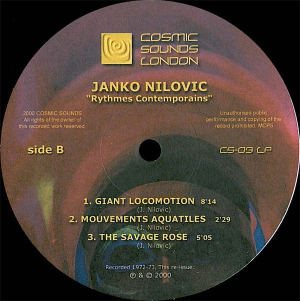 Janko Nilovic : Rythmes Contemporains (LP, RE)