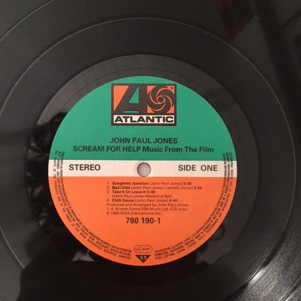 John Paul Jones : Music From The Film Scream For Help (LP, Album)