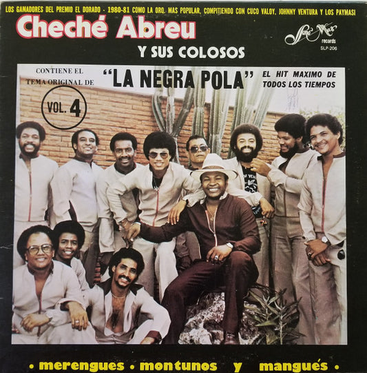 Cheche Abreu Y Sus Colosos : "La Negra Pola" Vol. 4 (LP, Album)