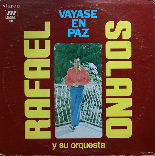 Rafael Solano Y Su Orquesta : Vayase En Paz (LP, Album)