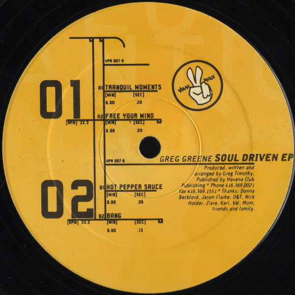 Greg Greene : Soul Driven EP (12", EP)