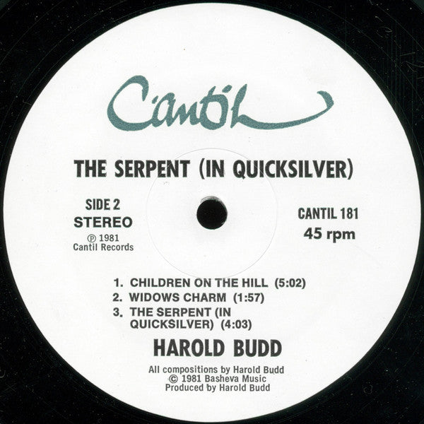 Harold Budd : The Serpent (In Quicksilver) (LP, Album)