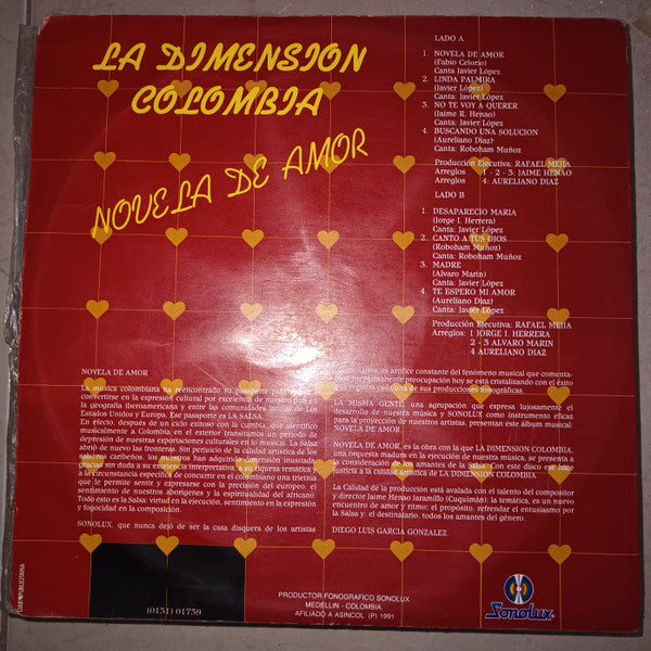 La Dimension Colombia (2) : Novela De Amor (LP, Album)