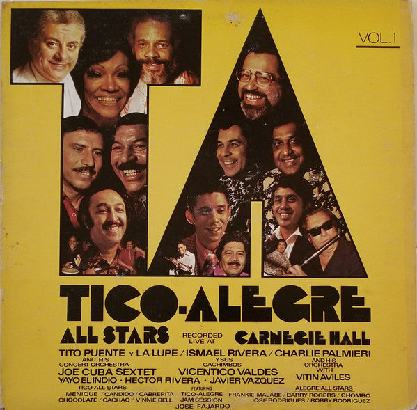 Tico-Alegre All Stars : Live At Carnegie Hall Vol. 1 (LP, Album)