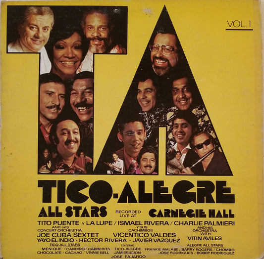 Tico-Alegre All Stars : Live At Carnegie Hall Vol. 1 (LP, Album)