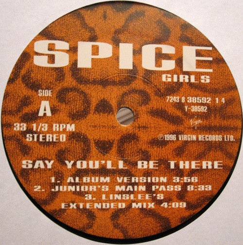 Spice Girls : Say You'll Be There (12", Single)