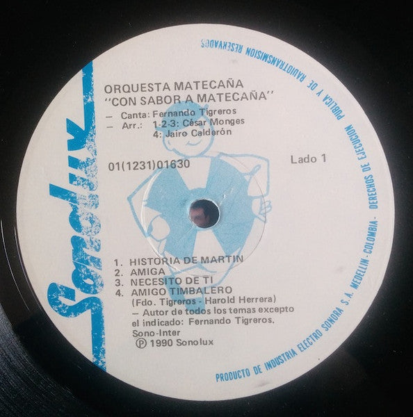 Orquesta Matecaña* : Con Sabor Matecaña (LP, Album)