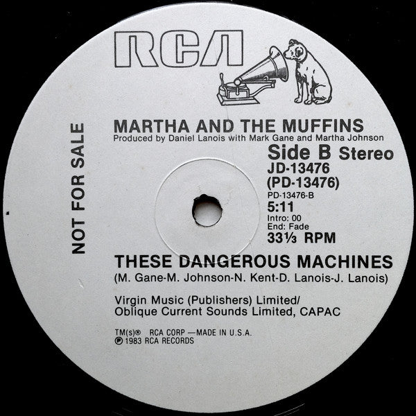 Martha And The Muffins : Danseparc (Every Day It's Tomorrow) (12", Single, Promo)