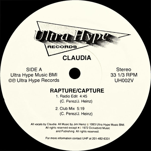 Claudia (13) : Rapture Capture (12")