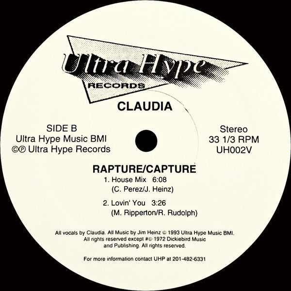 Claudia (13) : Rapture Capture (12")