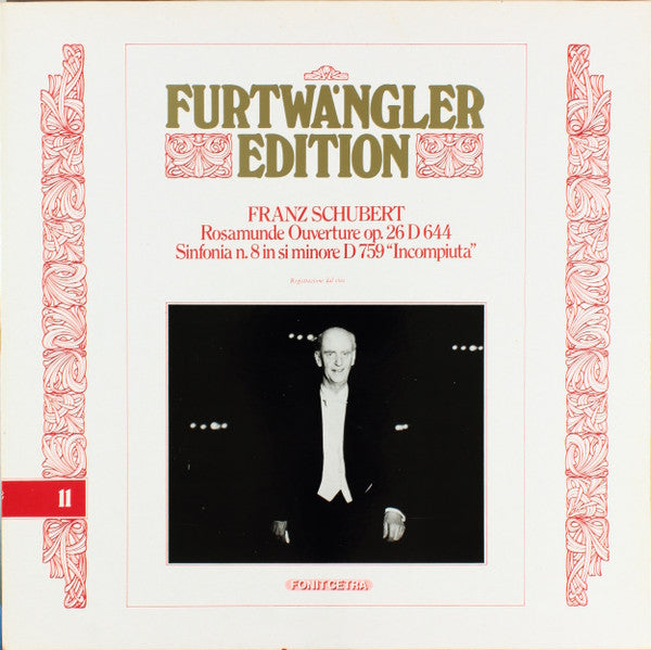 Franz Schubert - Wilhelm Furtwängler, Berliner Philharmoniker : Rosamunde Ouverture Op. 26 D 644 / Sinfonia N. 8 In Si Minore D 759 "Incompiuta" (LP)