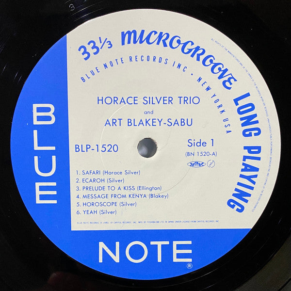Horace Silver : Horace Silver Trio (LP, Comp, Mono, RE, RM)