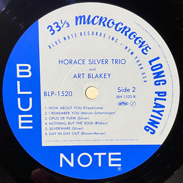 Horace Silver : Horace Silver Trio (LP, Comp, Mono, RE, RM)