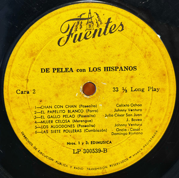 Los Hispanos : De Pelea (LP, Album)