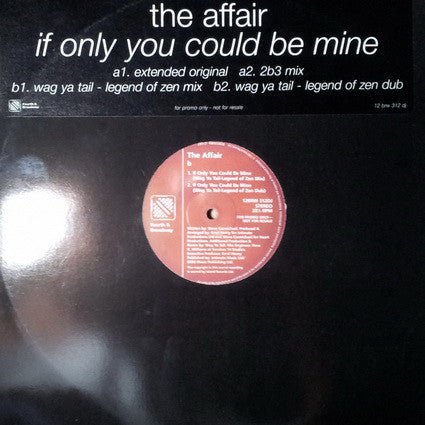 The Affair (3) : If Only You Could Be Mine (12", Promo)