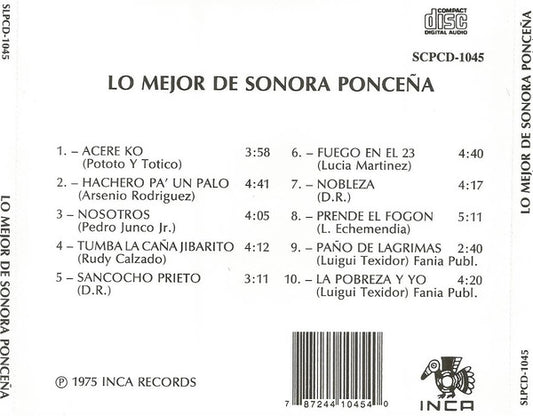 La Sonora Ponceña - Lo Mejor De Sonora Ponceña vinyl record, CD (Near Mint (NM or M-)) | Lulo Records