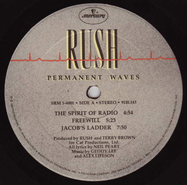 Rush : Permanent Waves (LP, Album)