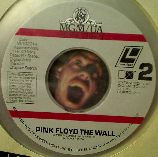 Pink Floyd : The Wall (Laserdisc, 12", RE, Multichannel, NTSC, CLV)