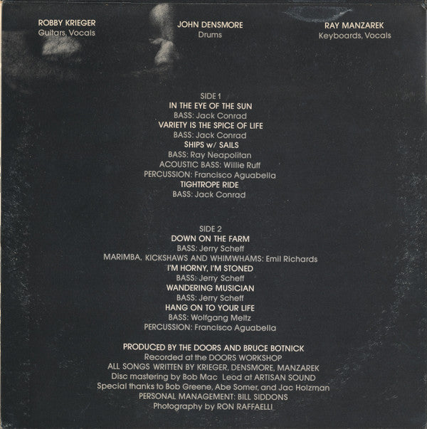 The Doors : Other Voices (LP, Album, Ter)