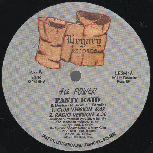 4th Power : Panty Raid (12")