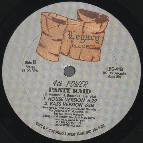 4th Power : Panty Raid (12")